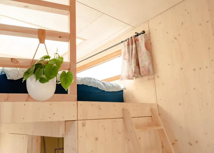 Tiny-hausboot Irene Mit Kamin Und Dachterrassenlounge Botel Hamburgo