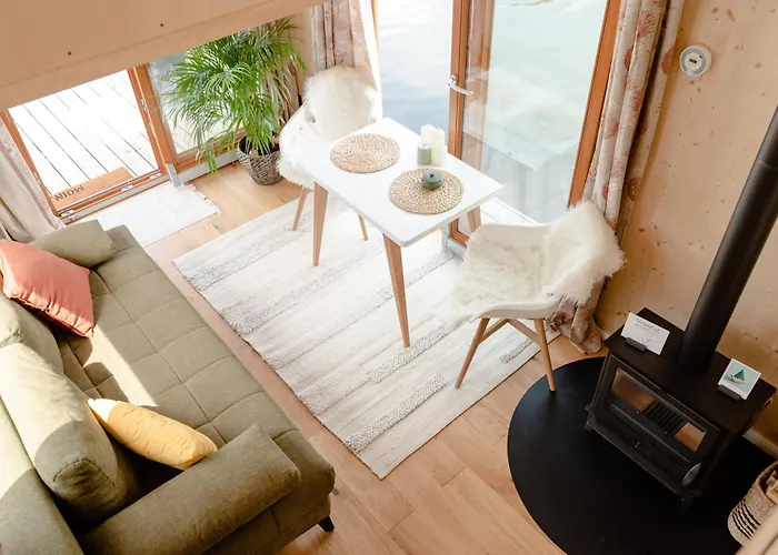 Tiny-hausboot Irene Mit Kamin Und Dachterrassenlounge * Hamburgo